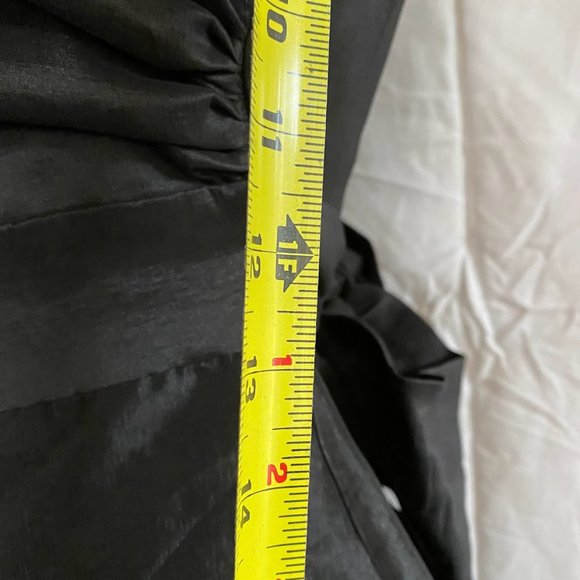 Vintage Black Cocktail Dress with Tie Waist, sz. L - Picture 12 of 15